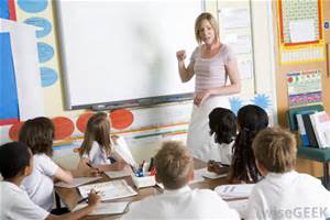 teacher and students